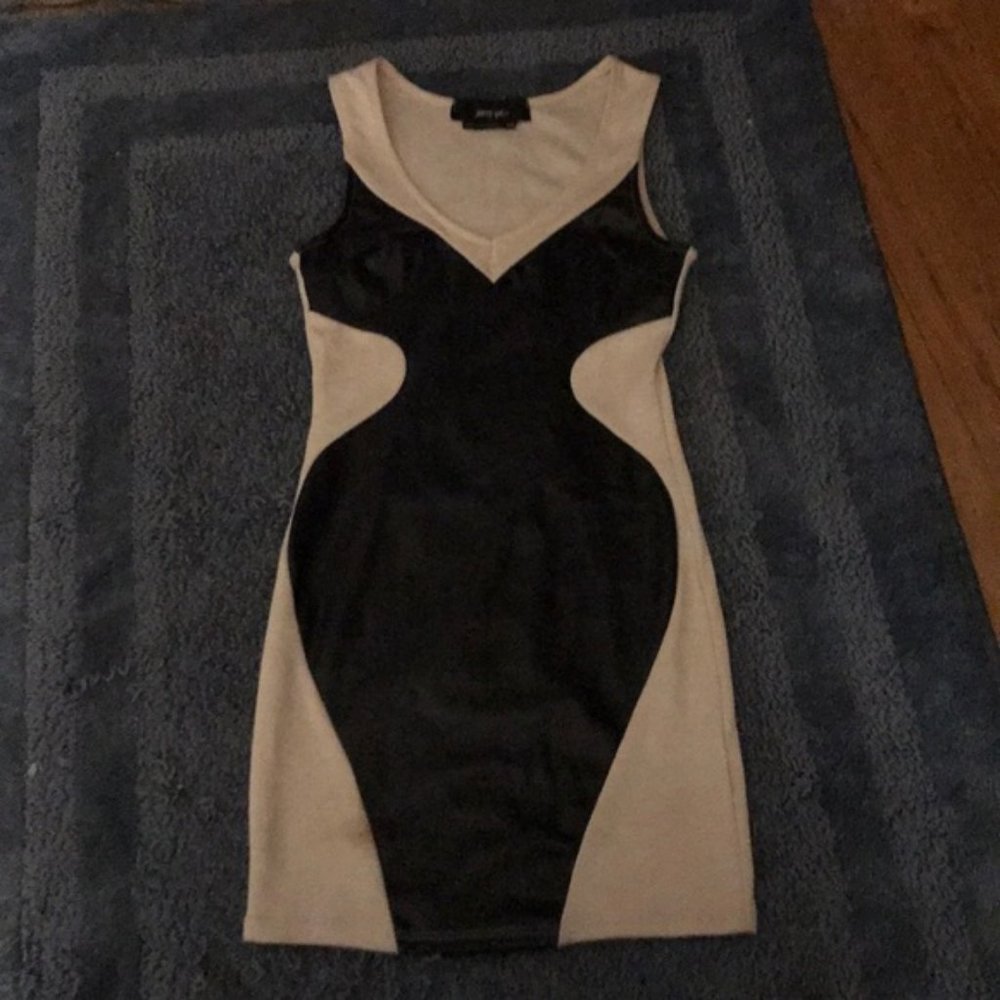 XXS Nasty Gal Micro Mini dress Leather & Lycra